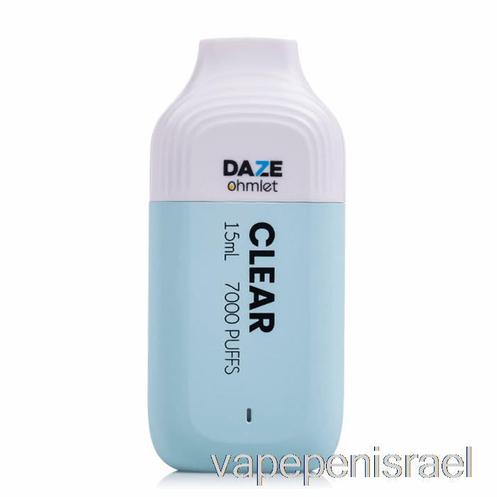חד פעמי Vape Israel 7 Daze Ohmlet 7000 חד פעמי שקוף